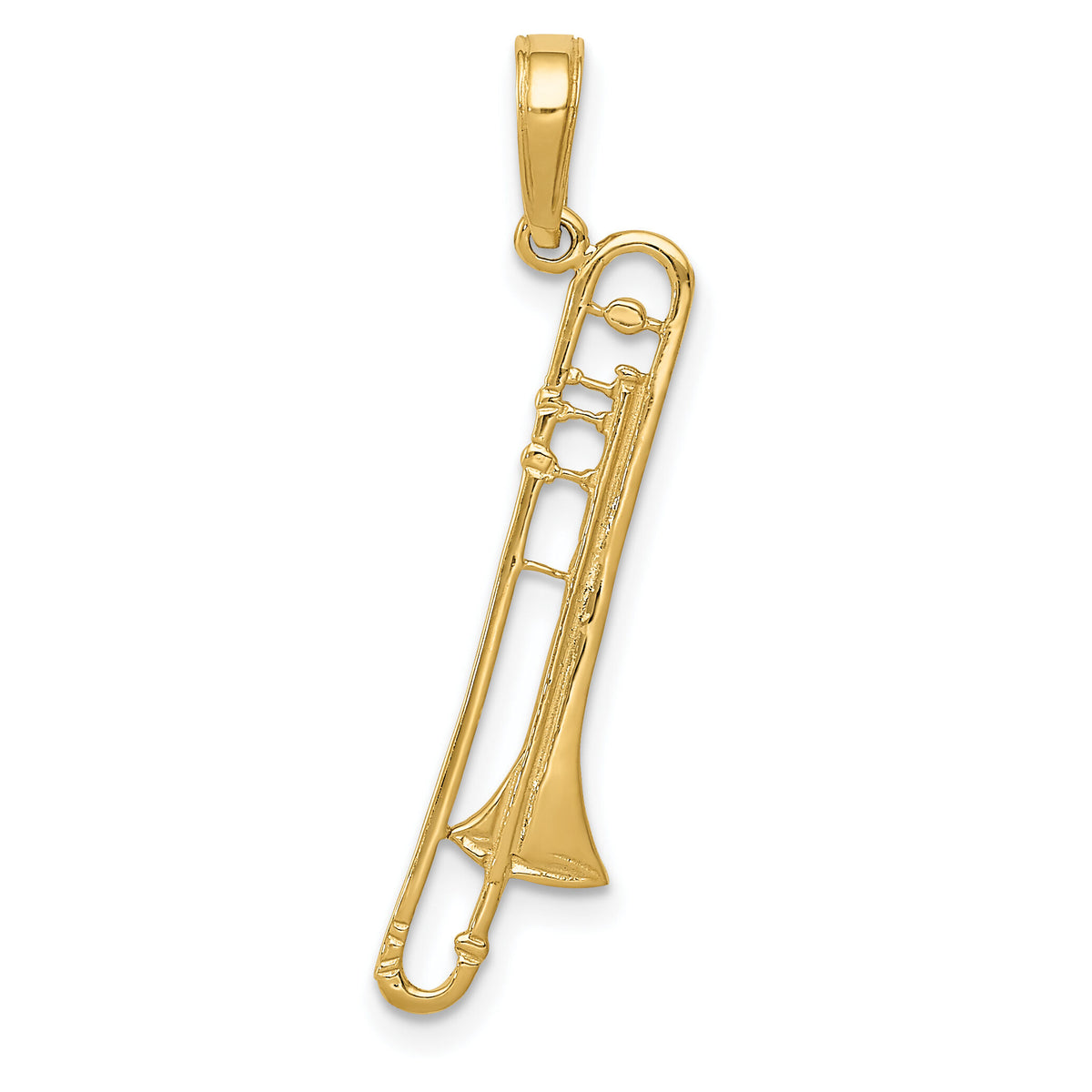 14K Trombone Pendant-D4262