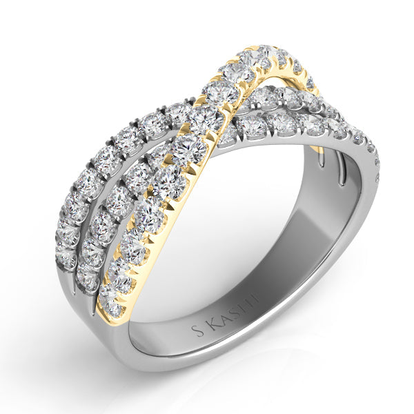 Yellow & White Gold Diamond Fashion Ring