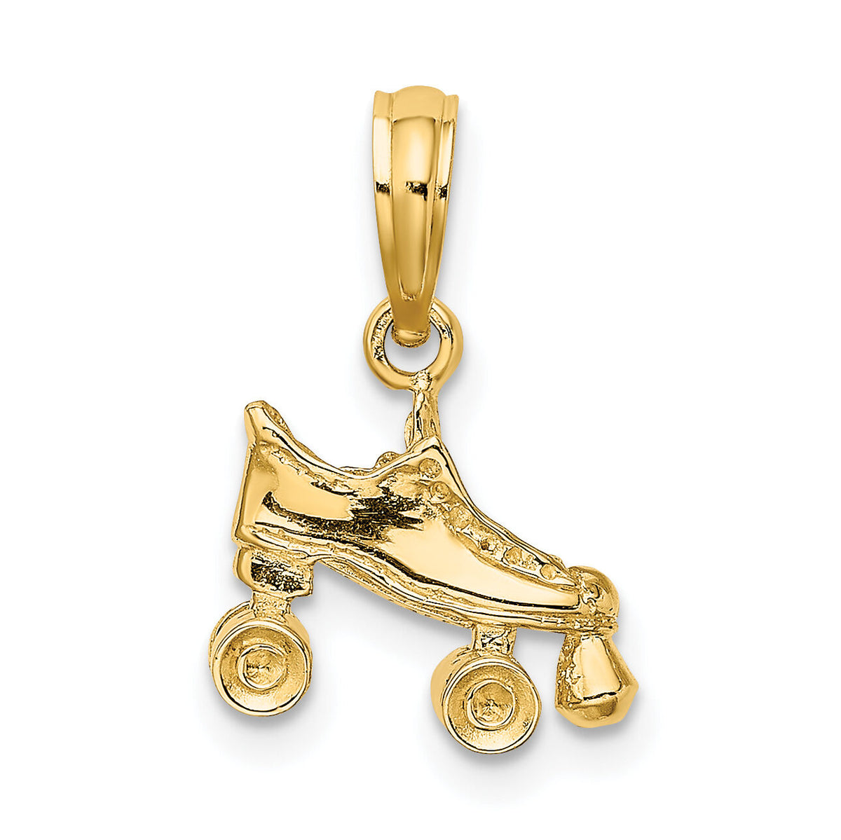 14K 3-D Roller Skate Charm-D4267