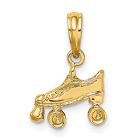 14K 3-D Roller Skate Charm-D4267