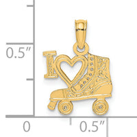 14K I HEART w/Roller Skate Charm-D4268