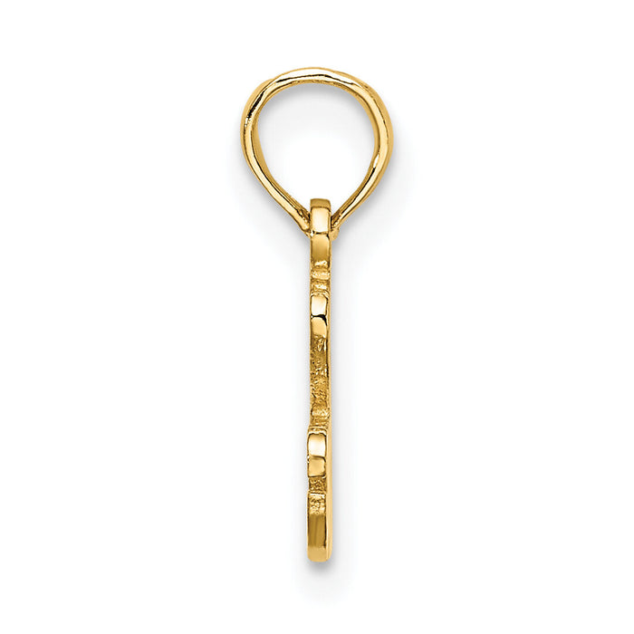 14K I HEART RACING Charm-D4269