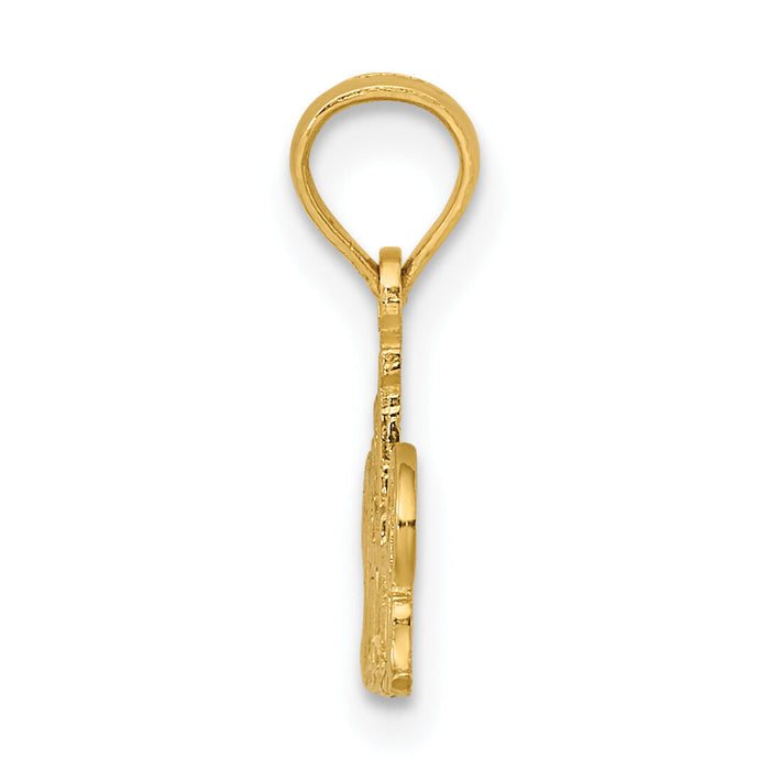14K #1 DIVER Charm-D4270