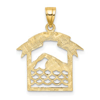 14K SWIMMER In Frame Charm-D4271