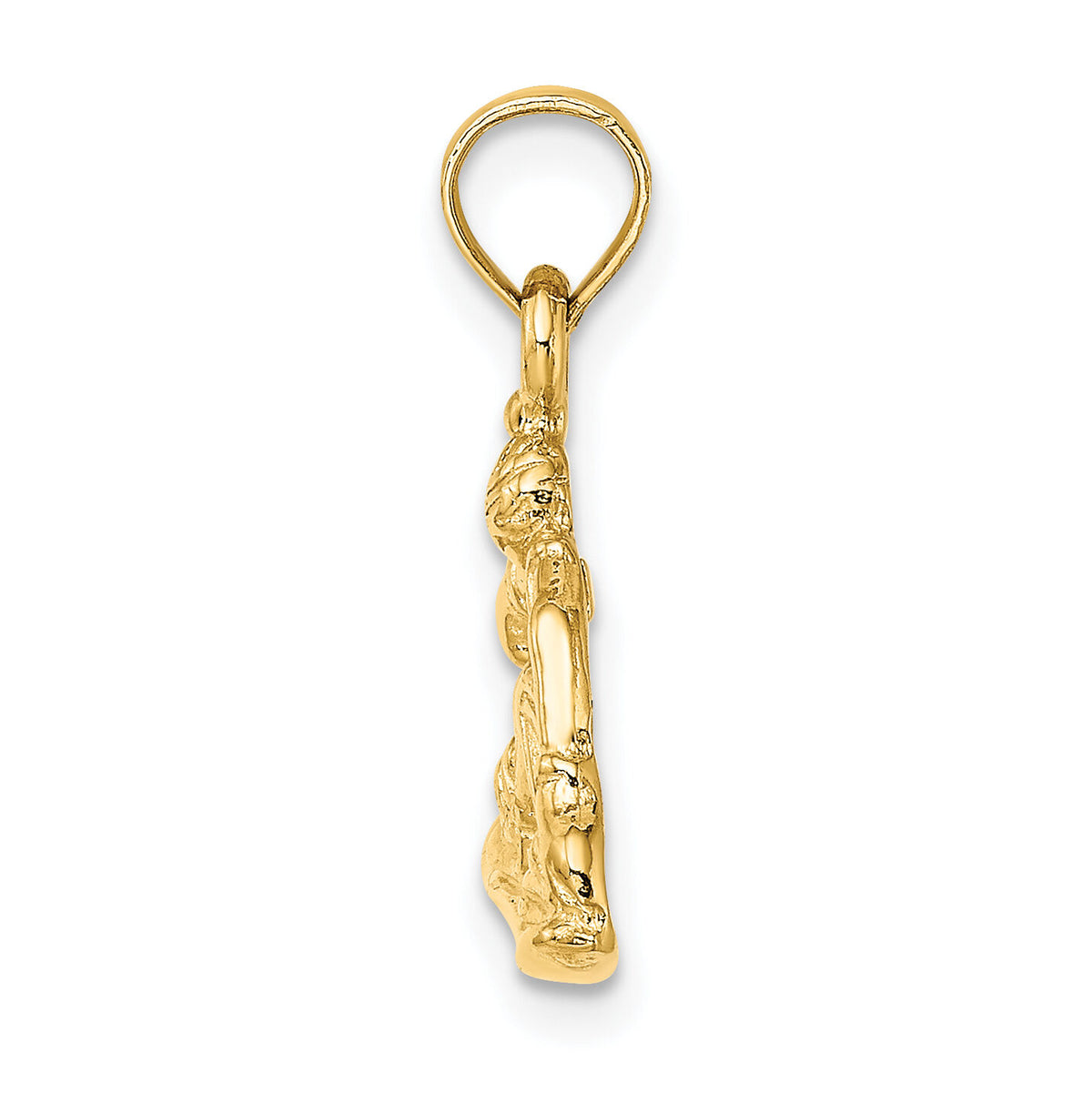 14K Snowboarder Charm-D4275