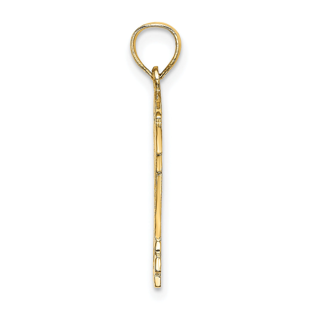 14K Hockey Story Framed Charm-D4277