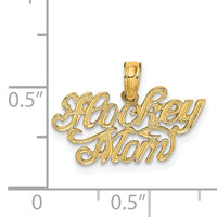 14K HOCKEY MOM Charm-D4278