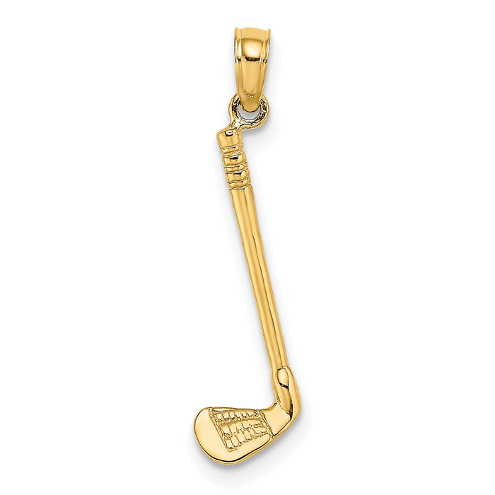 14K 3-D Club Charm-D4280
