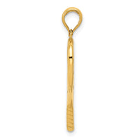 14K 3-D Racquetball Pendant-D4285