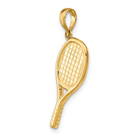 14K 3-D Racquetball Pendant-D4285