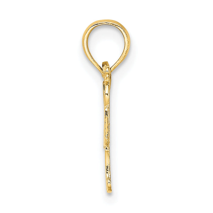 14K SOFTBALL MOM w/ Bat And Ball Charm-D4286
