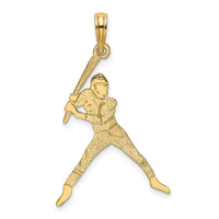 14K Baseball Batter Charm-D4288