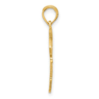 14K Baseball Diamond Pendant-D4289