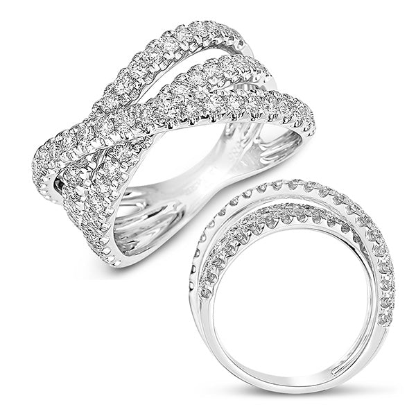 White Gold Diamond Fashion Ring