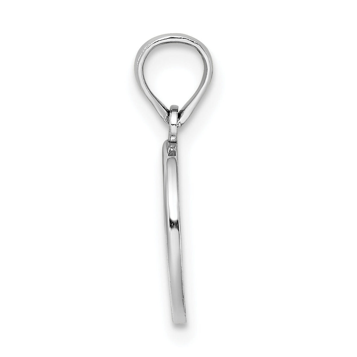 14K White Gold Mini Fleur de Lis Charm-D4369W