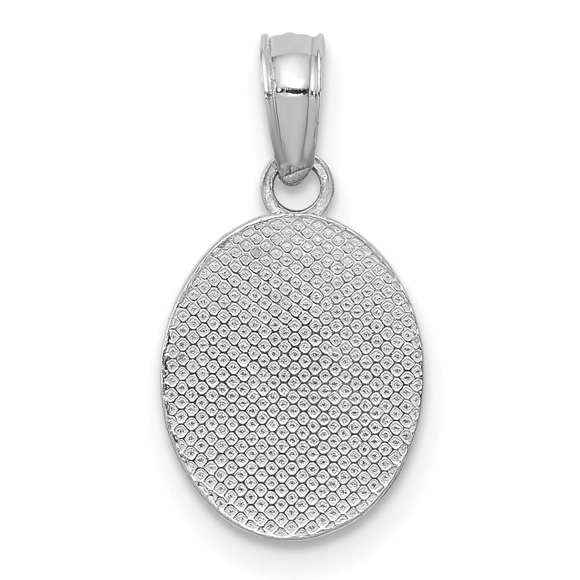 14K White Gold Mini Fleur de Lis Charm-D4369W