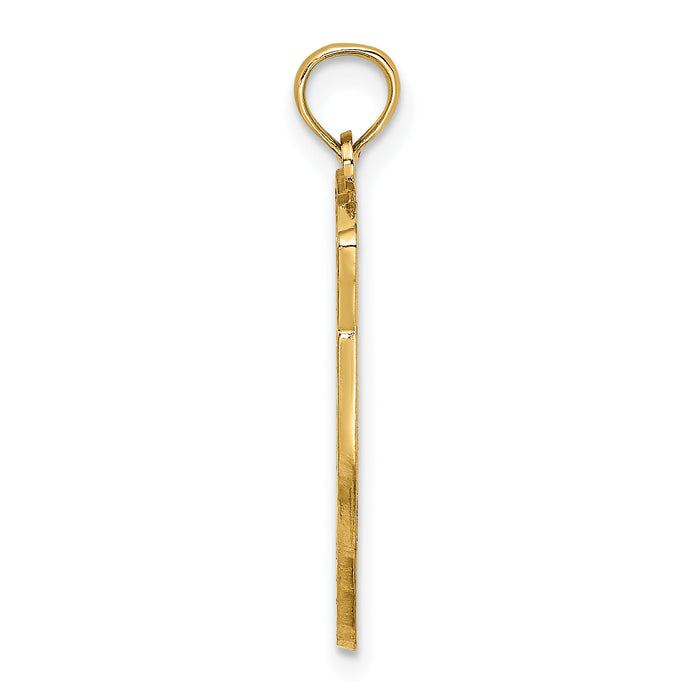 14k HILTON HEAD Map Charm-D4401