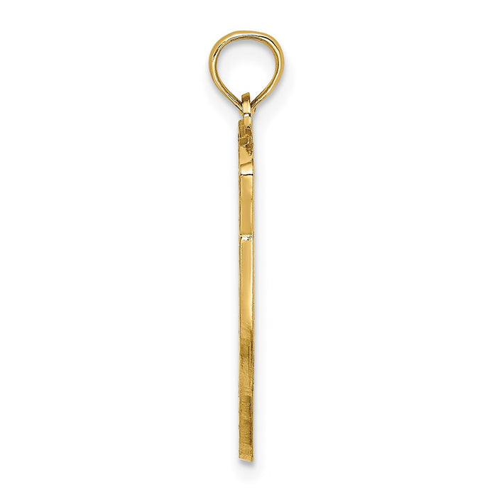 14k HILTON HEAD Map Charm-D4401