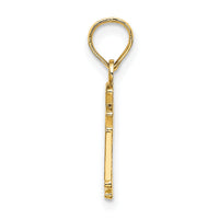 14k Polished SF Cable Car Charm-D4407