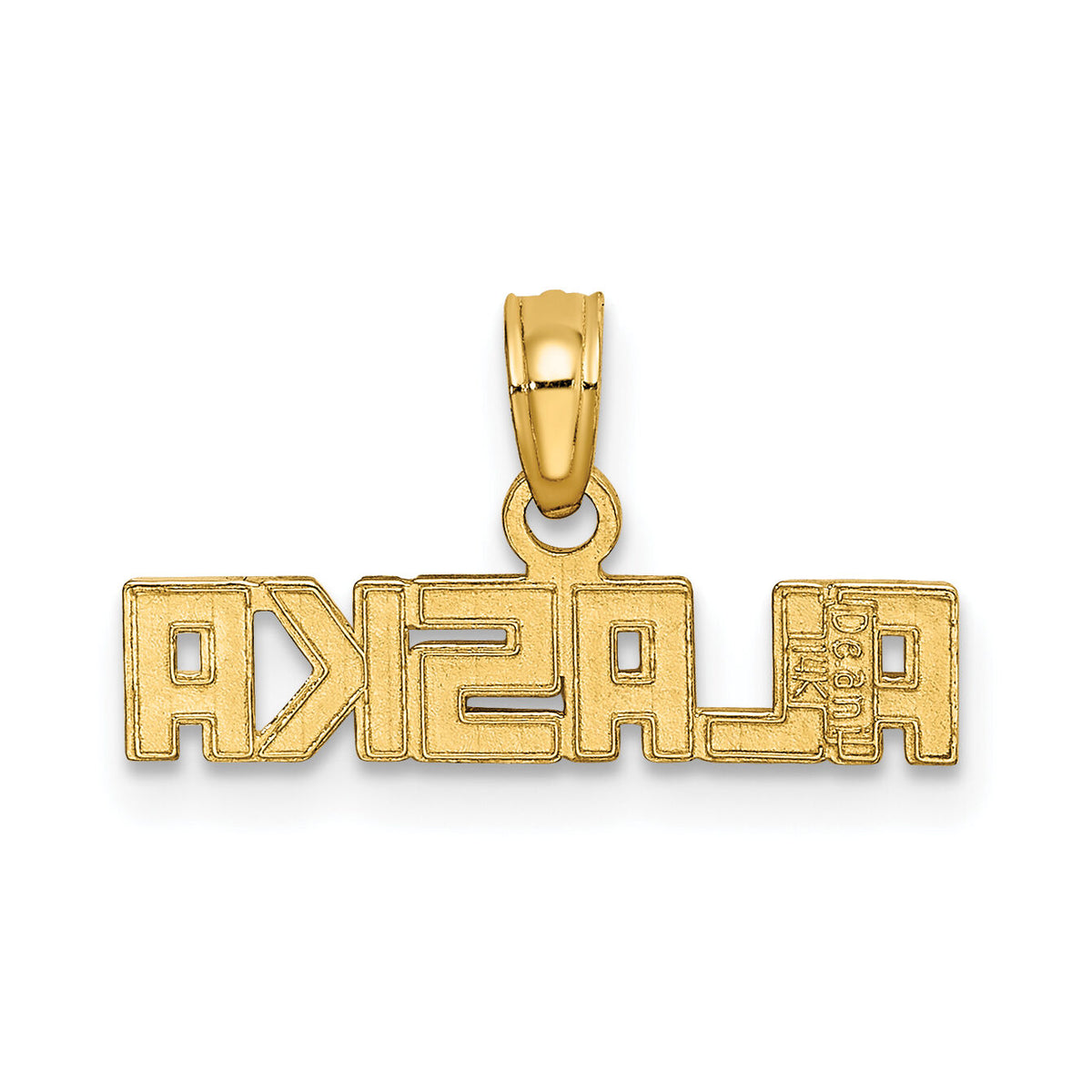 14k Polished ALASKA Charm-D4408