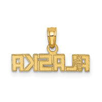 14k Polished ALASKA Charm-D4408
