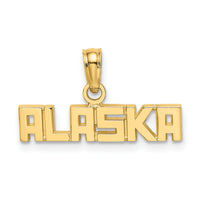 14k Polished ALASKA Charm-D4408