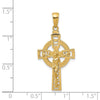 14k Polished Celtic Crucifix Pendant-D4419