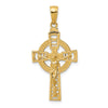 14k Polished Celtic Crucifix Pendant-D4419