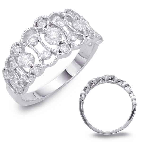 White Gold Diamond Fashion Ring