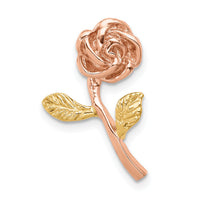14K Two-tone Rose Chain Slide-D4456