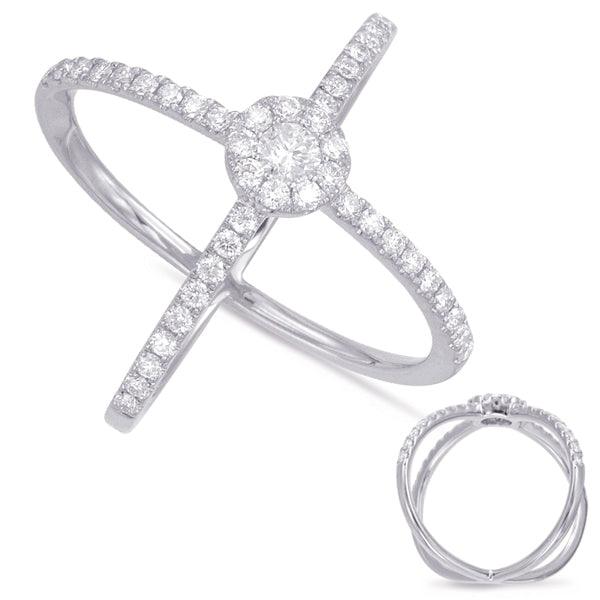 White Gold Diamond Fashion Ring