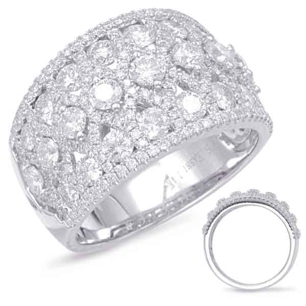 White Gold Diamond Fashion Ring