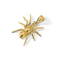 14K Polished Spider Pendant-D4569