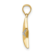 14K Polished Star Pendant-D4583