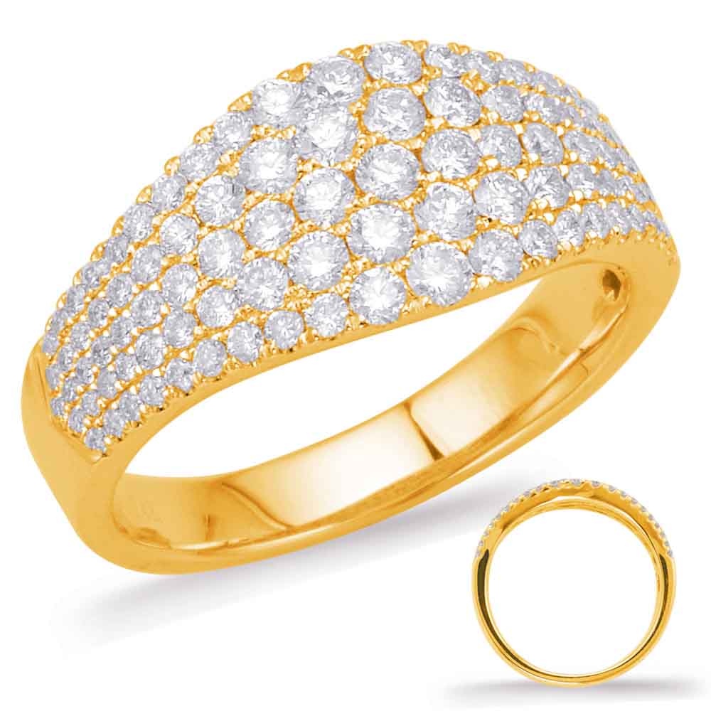 Yellow Gold Diamond Fashion Ring