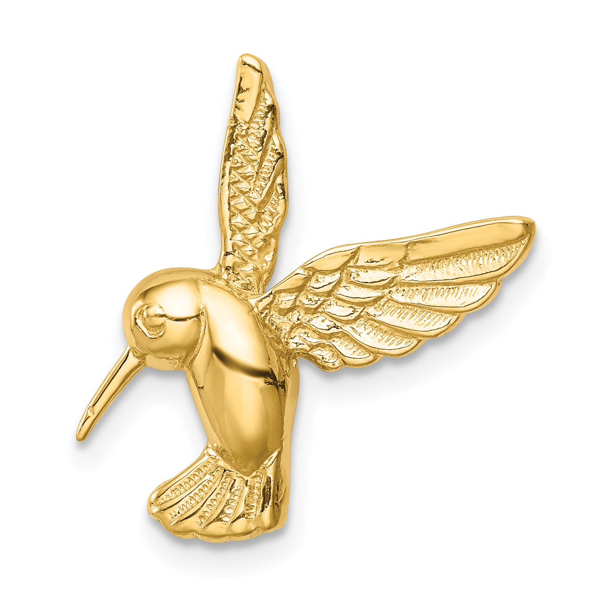 14K Polished Hummingbird Chain Slide-D4588