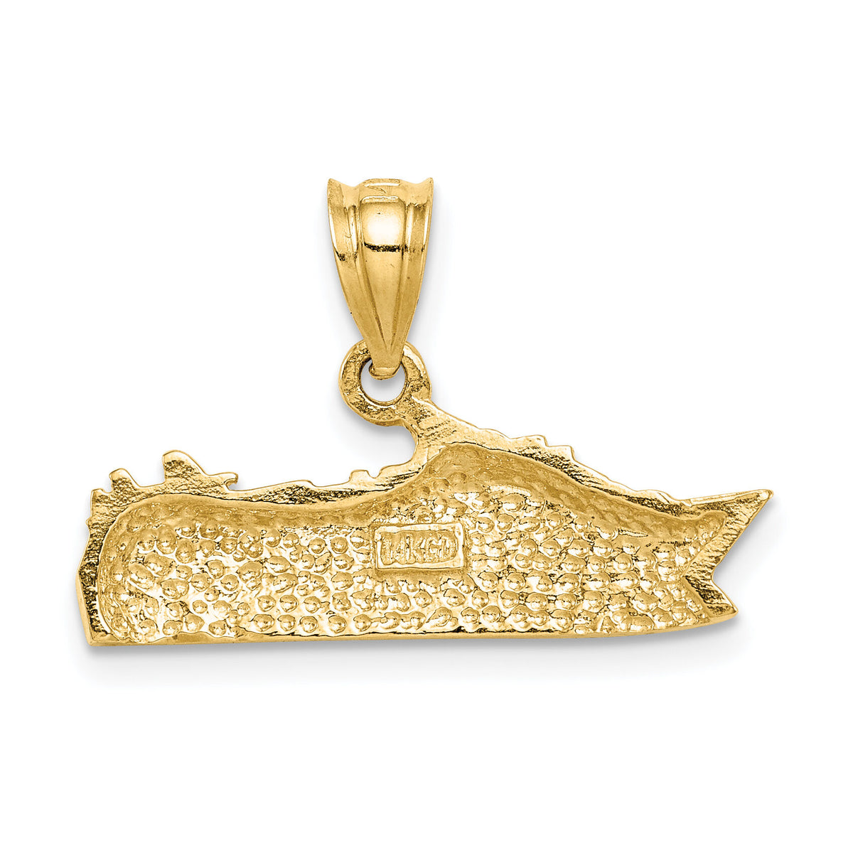 14K Polished Cruse Ship Pendant-D4606