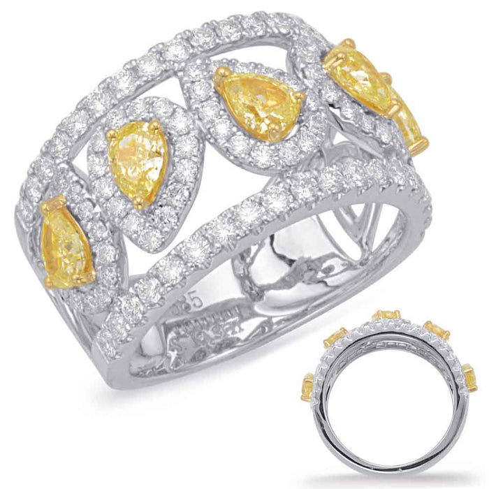 Yellow & White Gold Diamond Fashion Ring