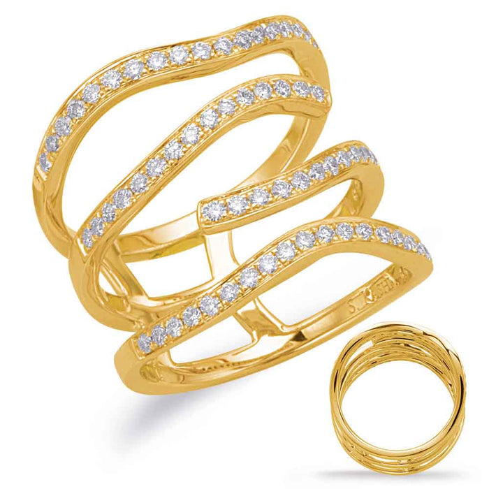 Yellow Gold Diamond Fashion Ring