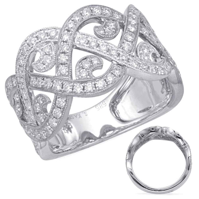 White Gold Diamond Fashion Ring