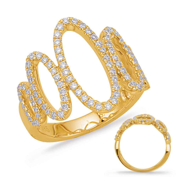 Yellow Gold Diamond Fashion Ring