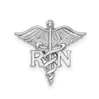 14K White Polished RN Medical Chain Slide-D4621