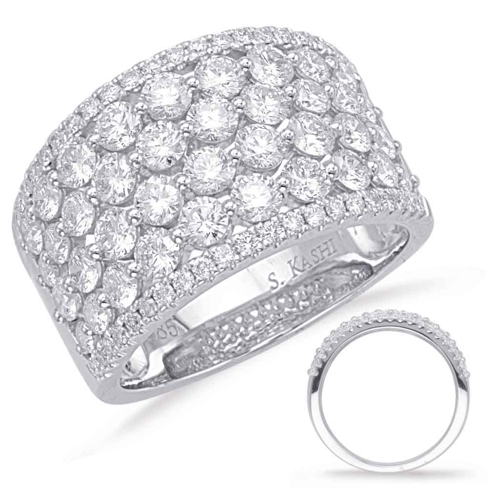 White Gold Diamond Fashion Ring