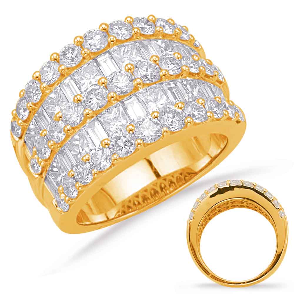 Yellow Gold Diamond Fashion Ring