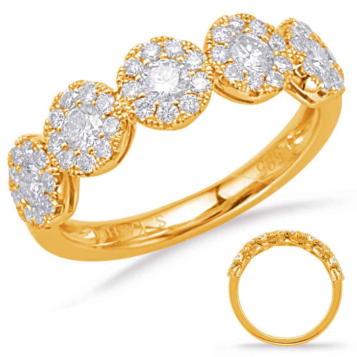 Yelllow Gold Diamond Fashion Ring