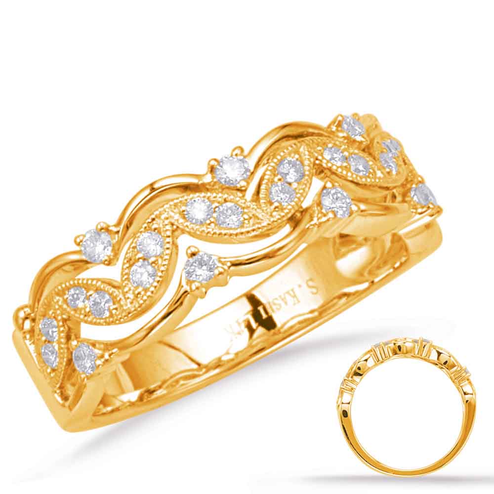 Yellow Gold Diamond Fashion Ring