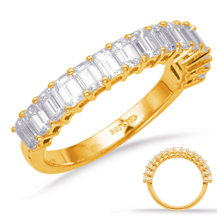 Emerald Cut Diamond Band