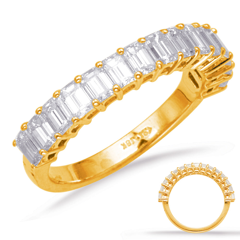 Emerald Cut Diamond Band