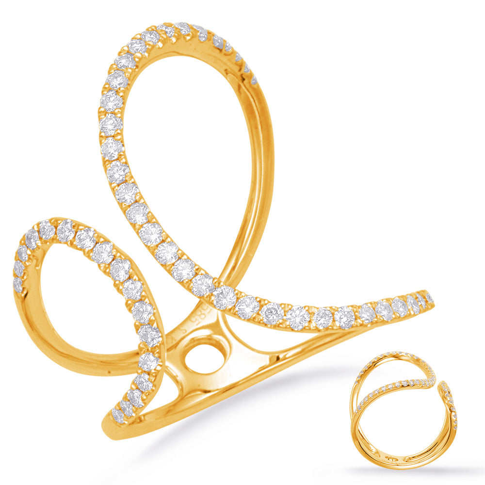 Yellow Gold Diamond Fashion Ring