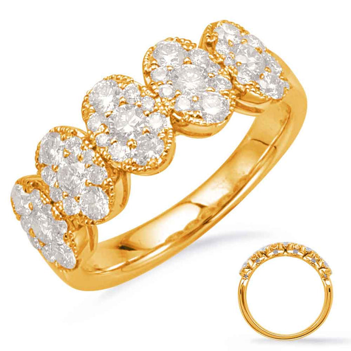 Yellow Gold Diamond Fashion Ring